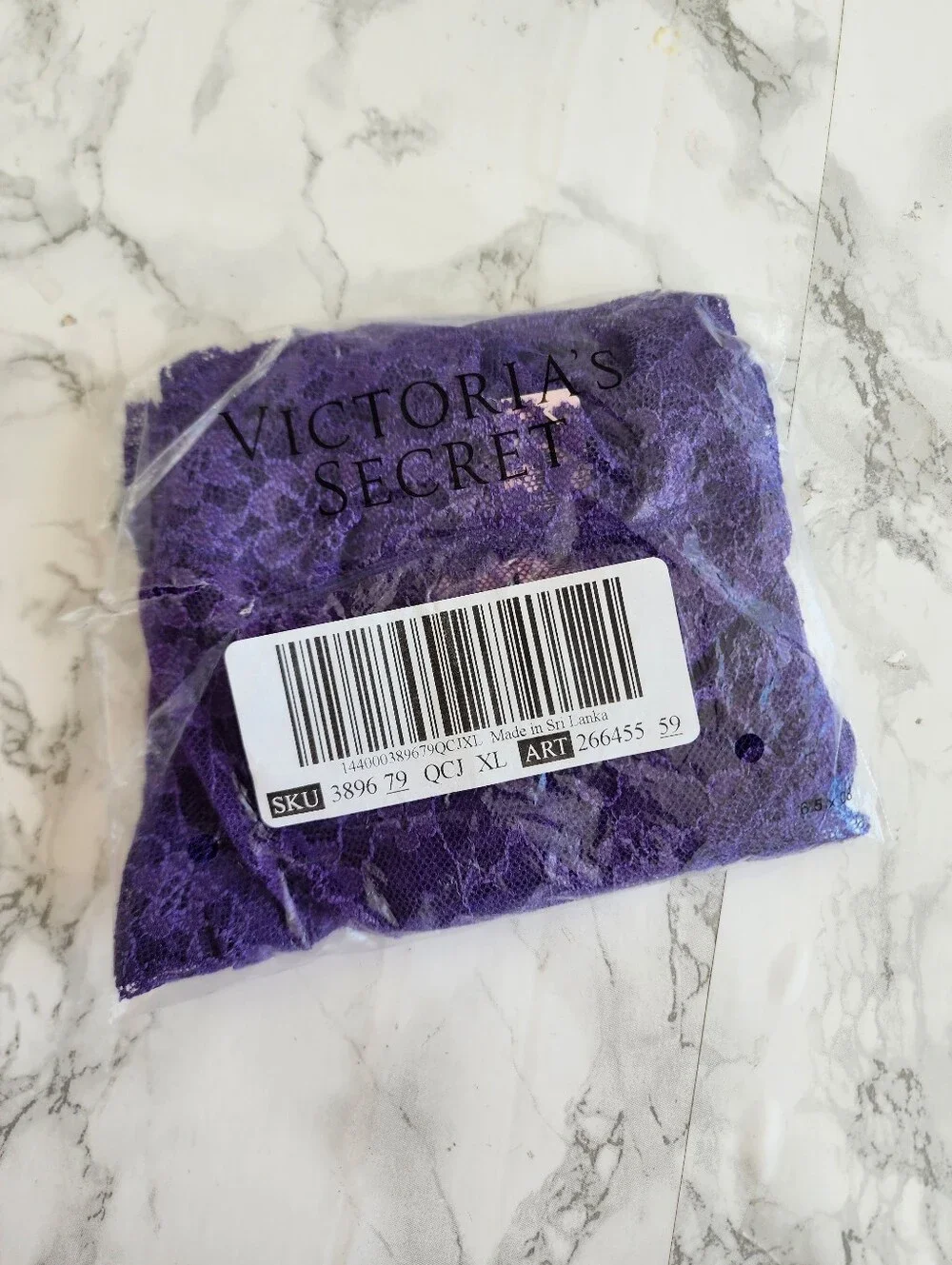 VS FLORAL LACE CHEEKY PANTY XL